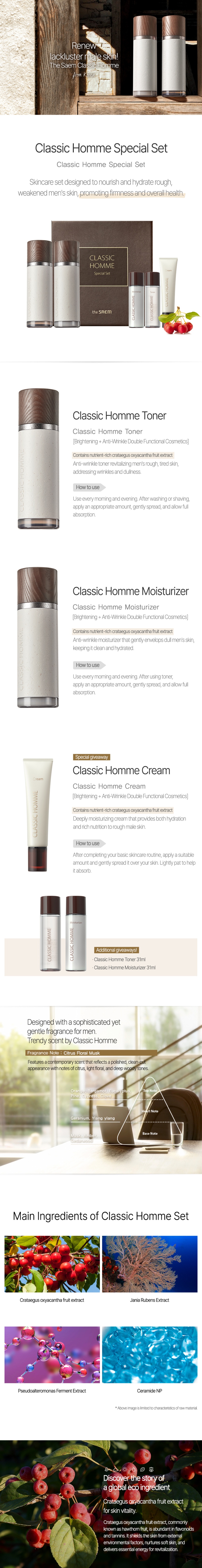 THE SAEM Classic Homme Special Set