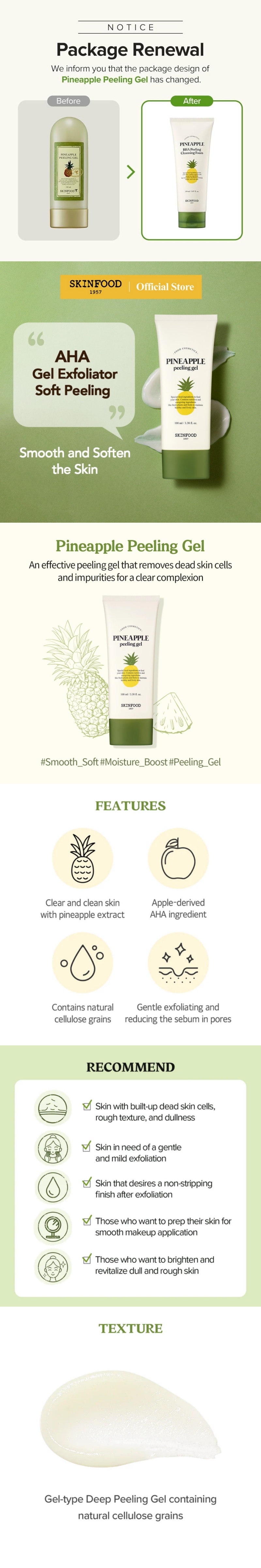 SKINFOOD Pineapple Peeling Gel 100ml