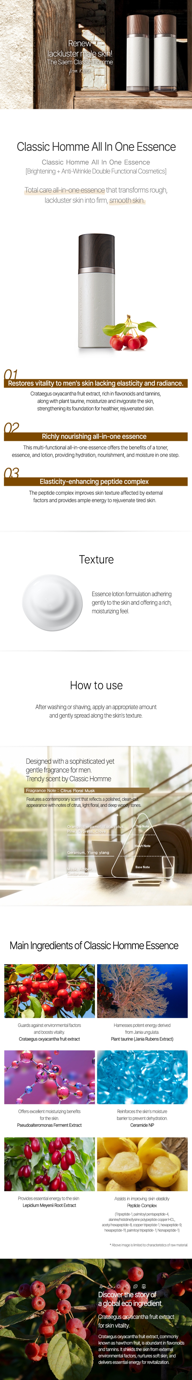 THE SAEM Classic Homme All In One Essence 100ml