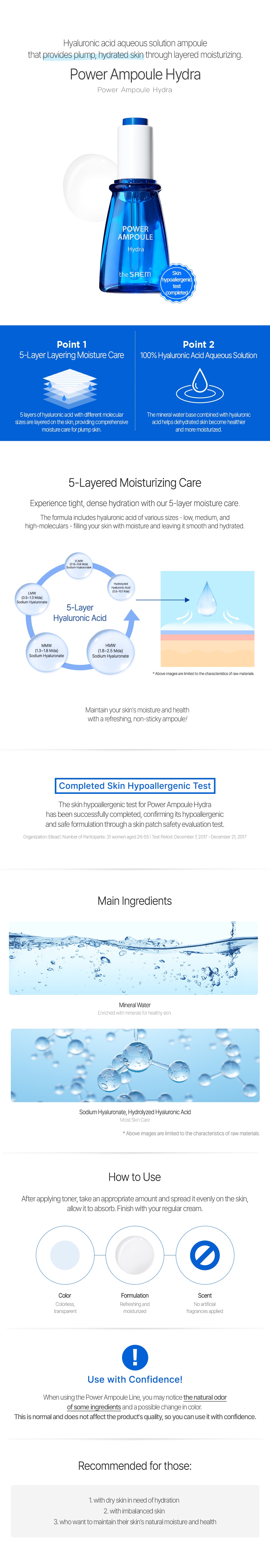 THE SAEM Power Ampoule Hydra 35ml