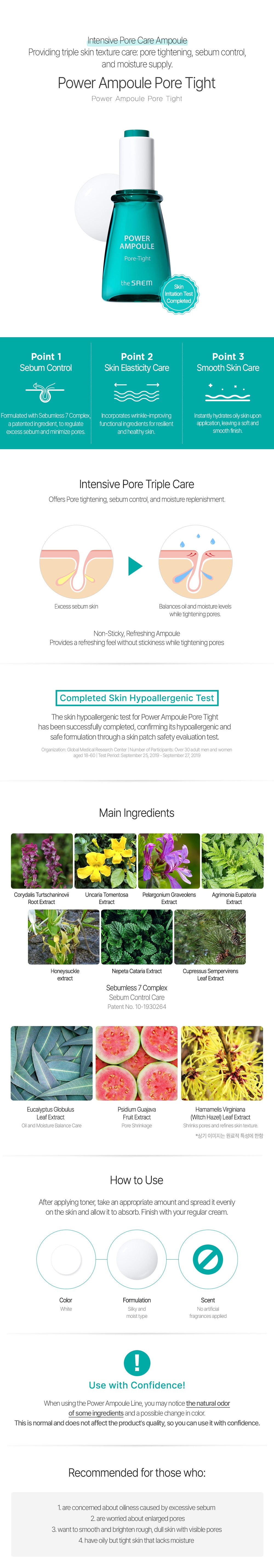 THE SAEM Power Ampoule Pore Tight 35ml