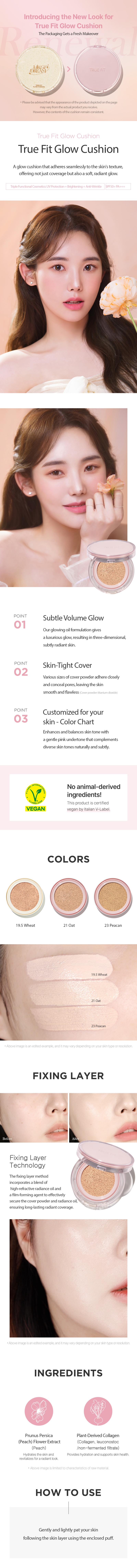 THE SAEM True Fit Glow Cushion Refill 12g (3colors)