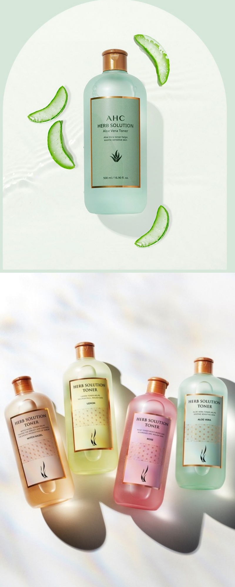 AHC Herb Solution Aloe Vera Toner 500mL