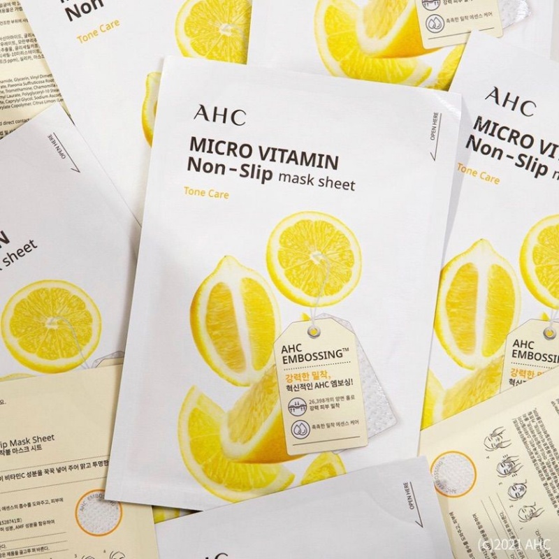 AHC Micro Vitamin Non-Slip Mask Sheet 10 Sheets