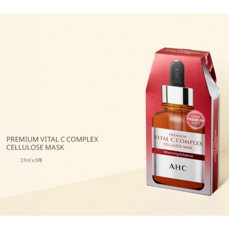 AHC Premium VITAL C Complex Cellulose Mask 5 sheets