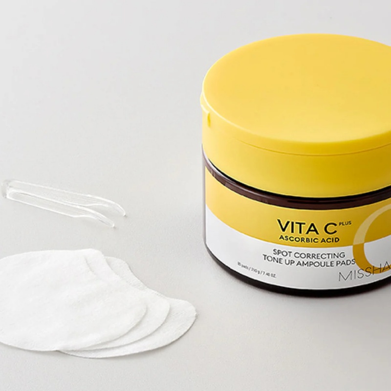 MISSHA Vita C Spot Correcting Tone Up Ampoule Pads 80ea