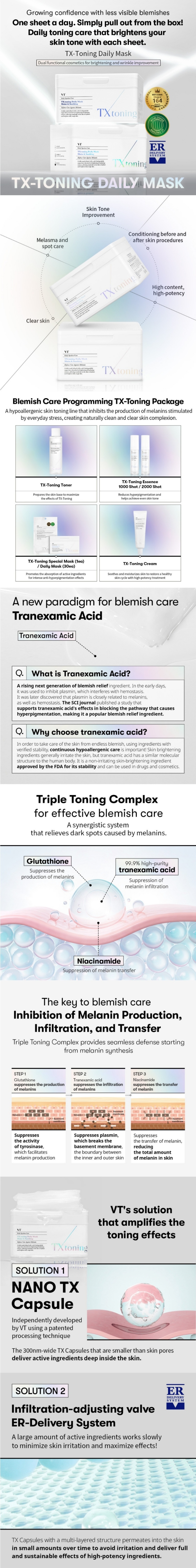 VT TX-Toning Daily Mask (30ea)