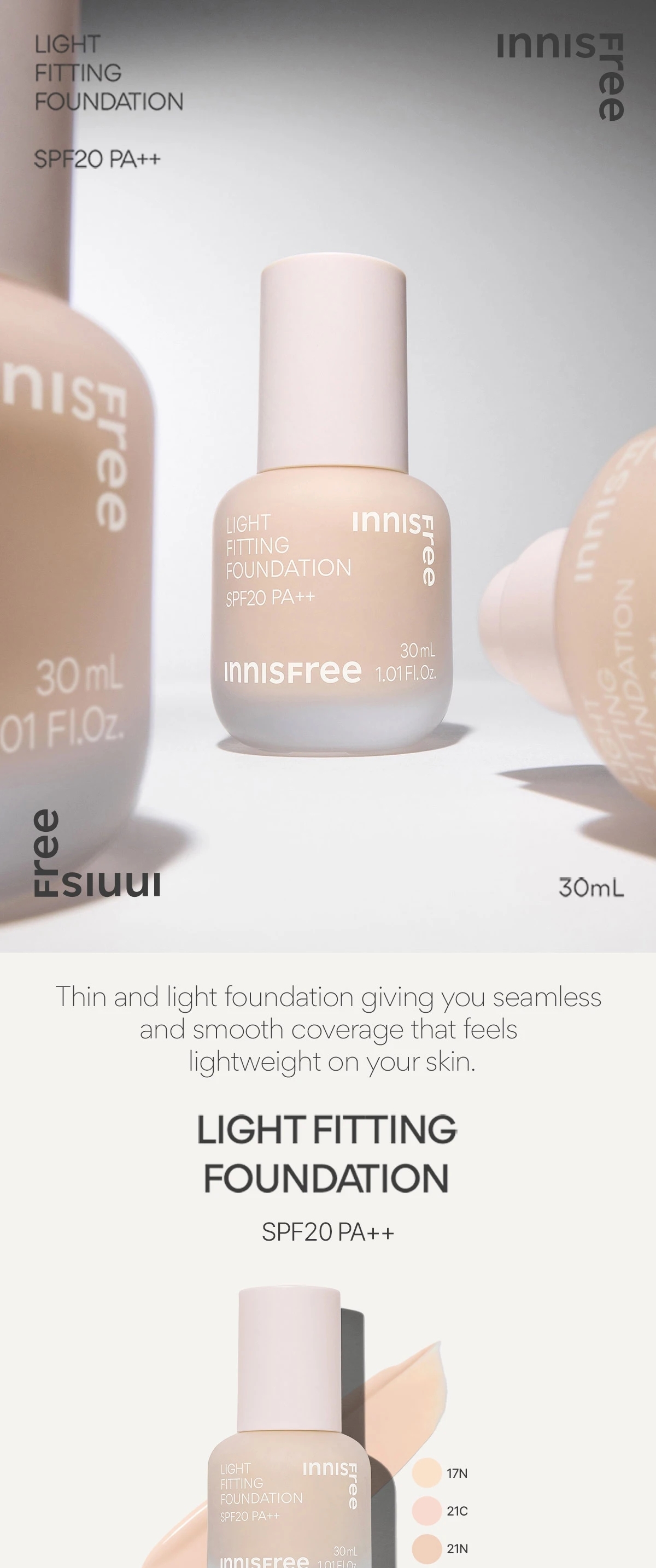 Innisfree Moisture Silk Makeup Base 30ml