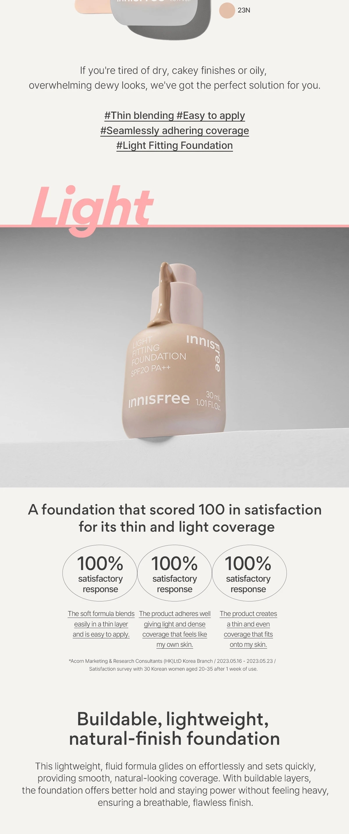 Innisfree Moisture Silk Makeup Base 30ml