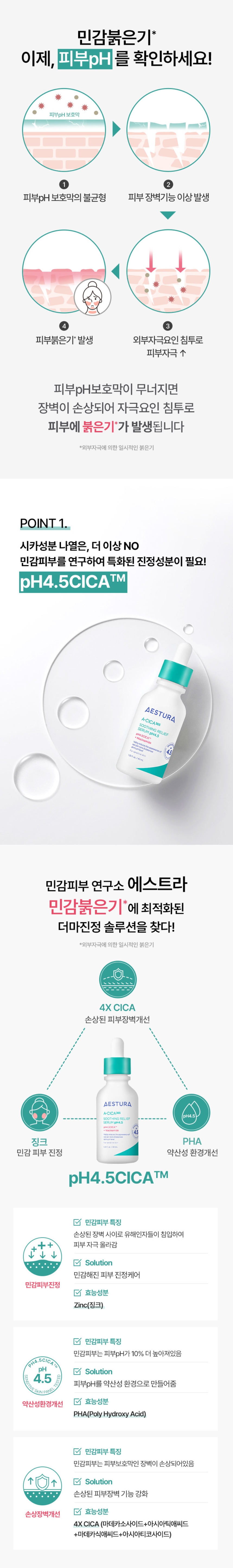 AESTURA A-Cica 365 Soothing Relief Serum pH4.5 20ml