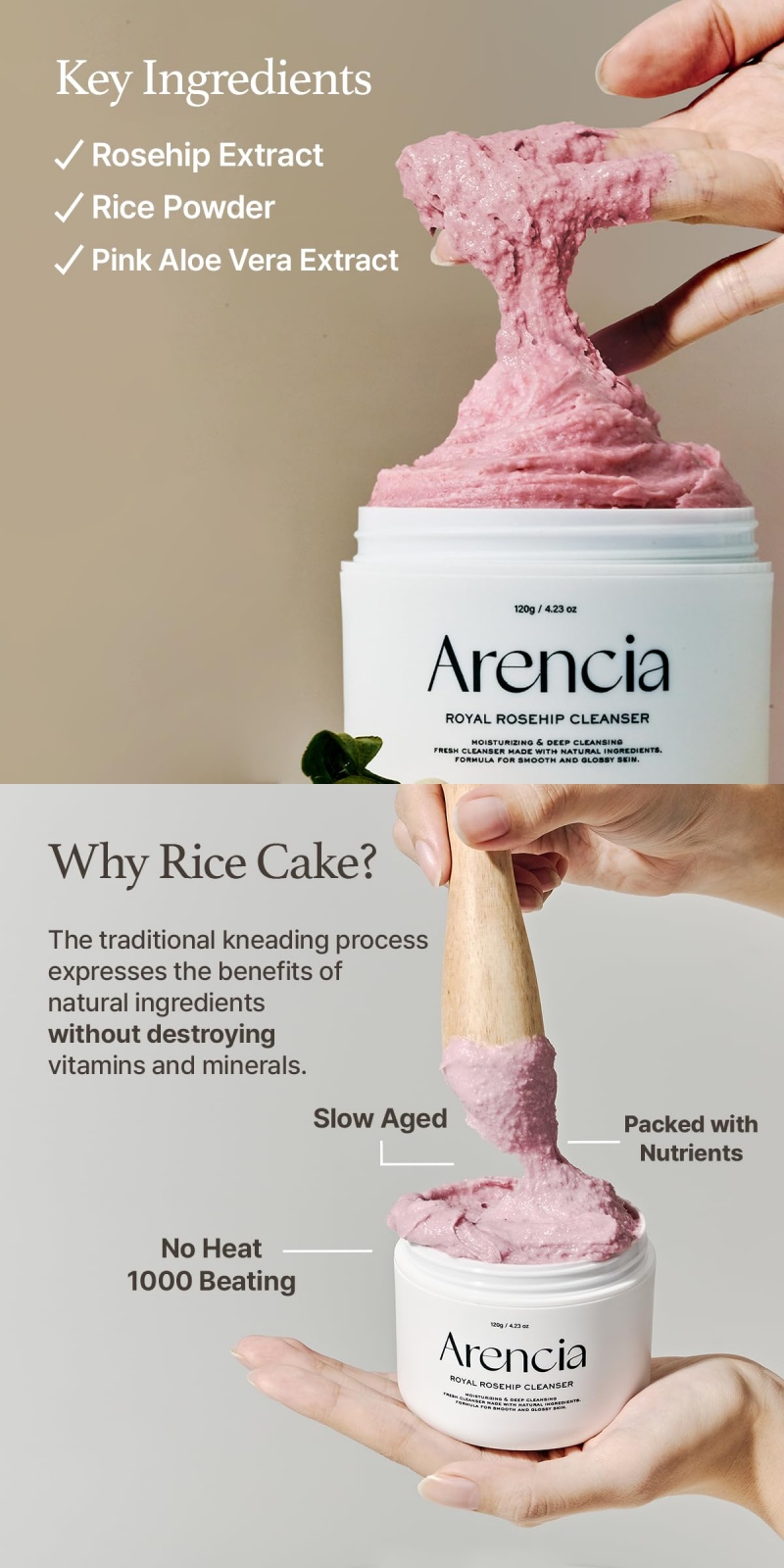 ARENCIA Fresh Royal Rosehip Cleanser 120g