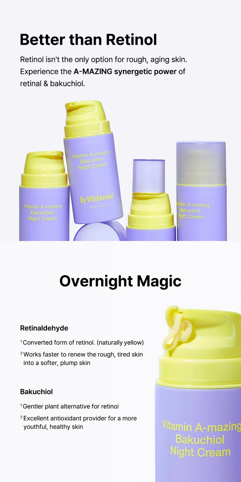 ByWishtrend Vitamin A-mazing Bakuchiol Night Cream 30g