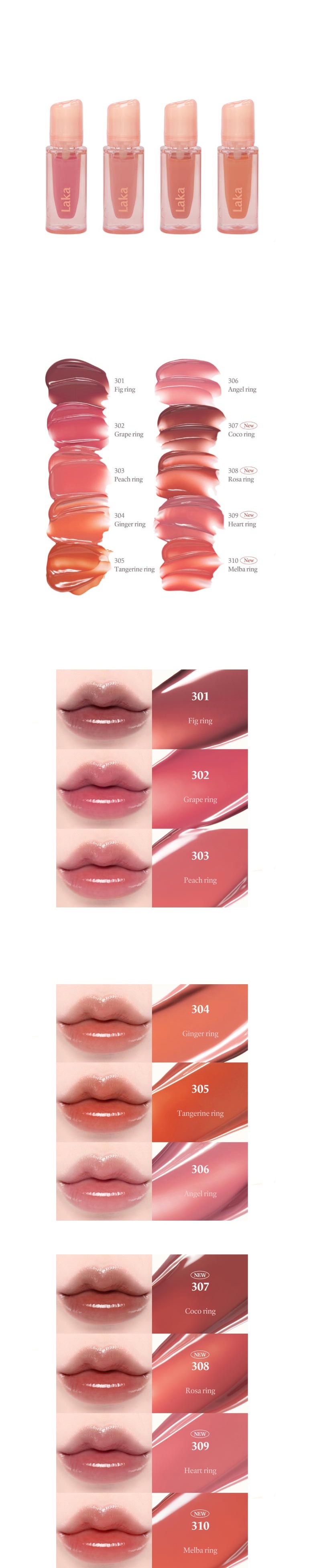 LAKA Jelling Nude Gloss 4.5g 10 Colors