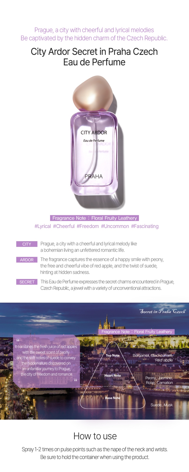 THE SAEM City Ardor Secret in Praha Czech Eau De Perfume 30ml