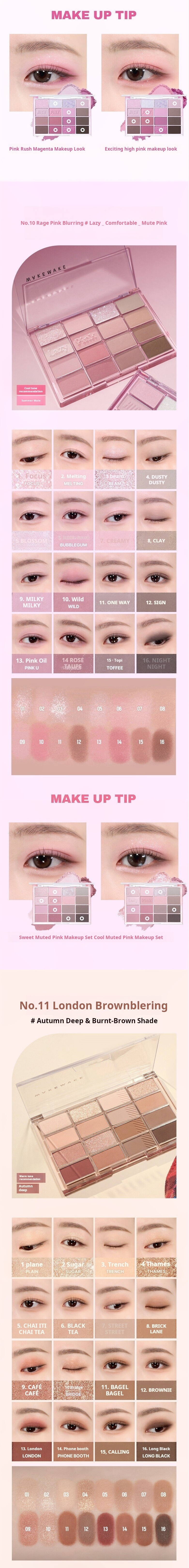 [NEW] WAKEMAKE Soft Blurring Eye Palette