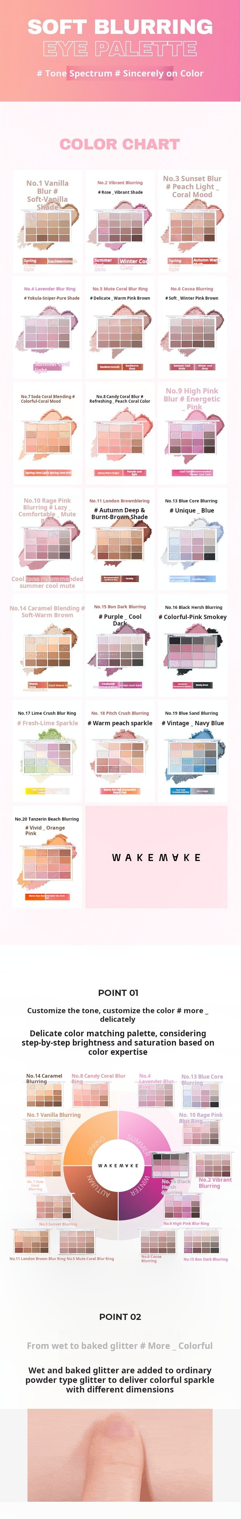 [NEW] WAKEMAKE Soft Blurring Eye Palette