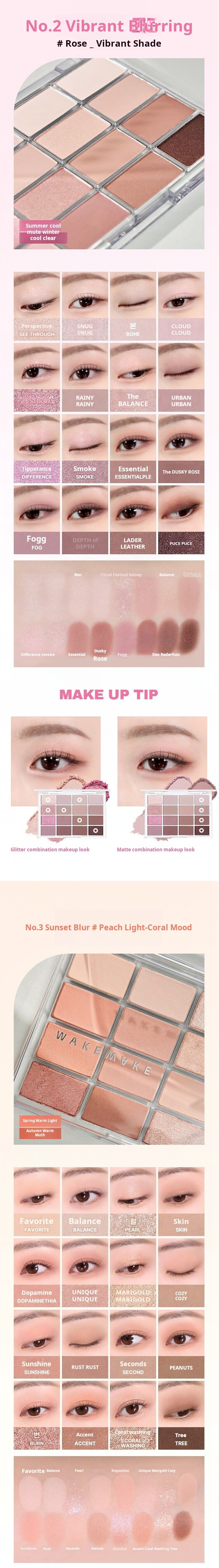 [NEW] WAKEMAKE Soft Blurring Eye Palette