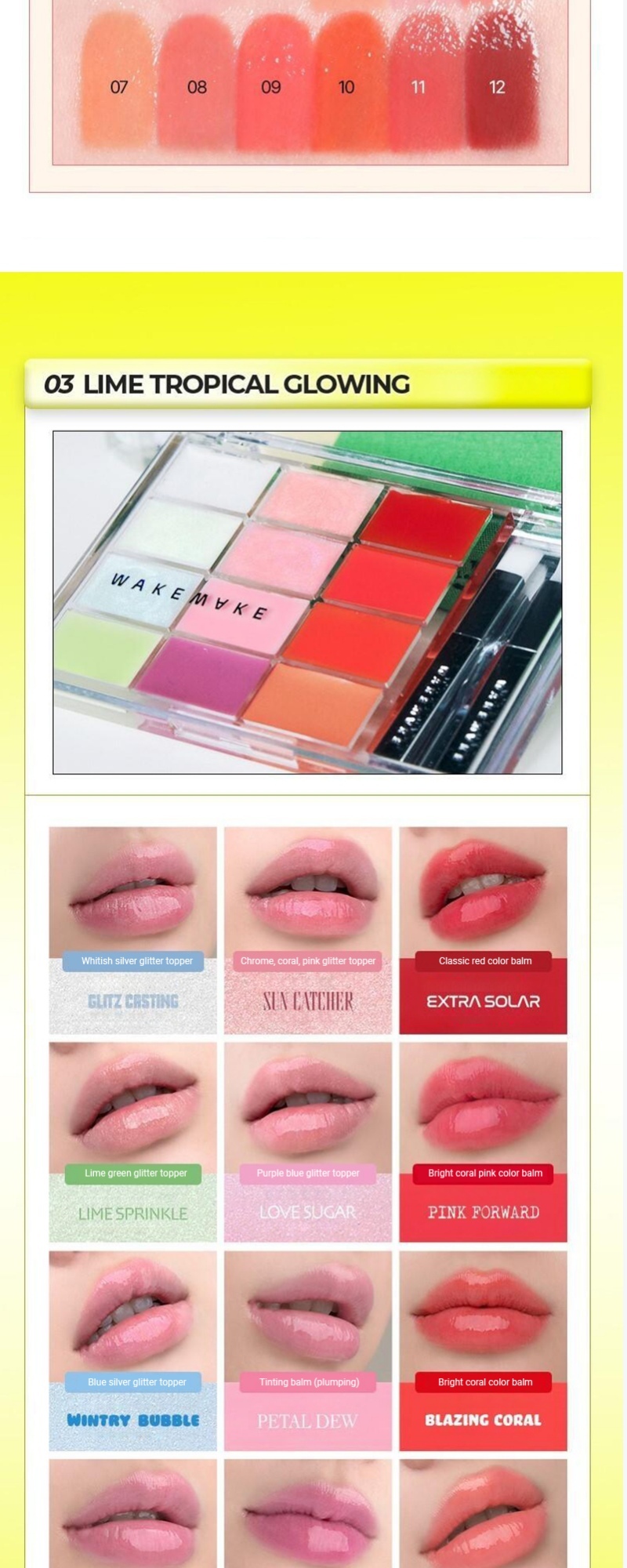 WAKEMAKE Soft Coloring Lip Palette 3COLOR