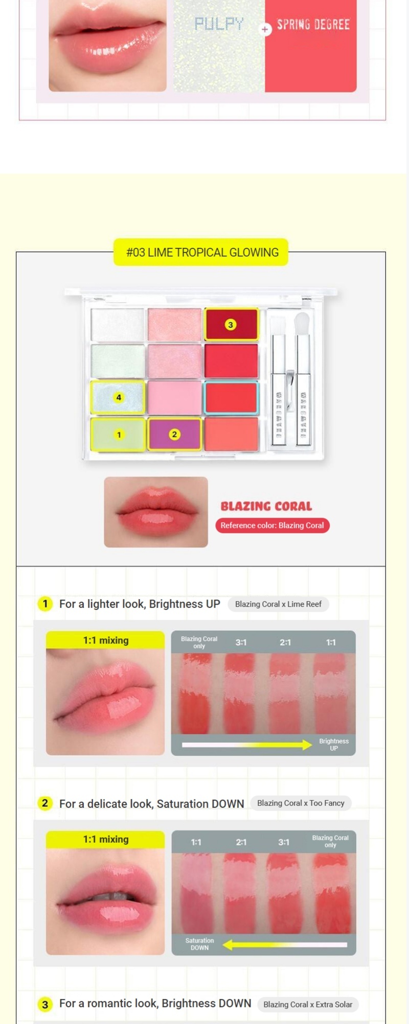 WAKEMAKE Soft Coloring Lip Palette 3COLOR