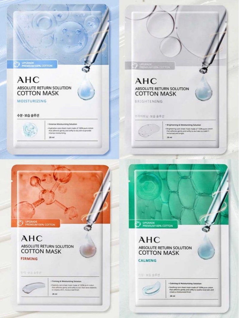 AHC Absolute Return Solution Cotton Mask 25ea Calming