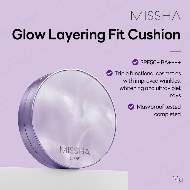 MISSHA Glow Layering Fit Cushion 14g (4 Color)