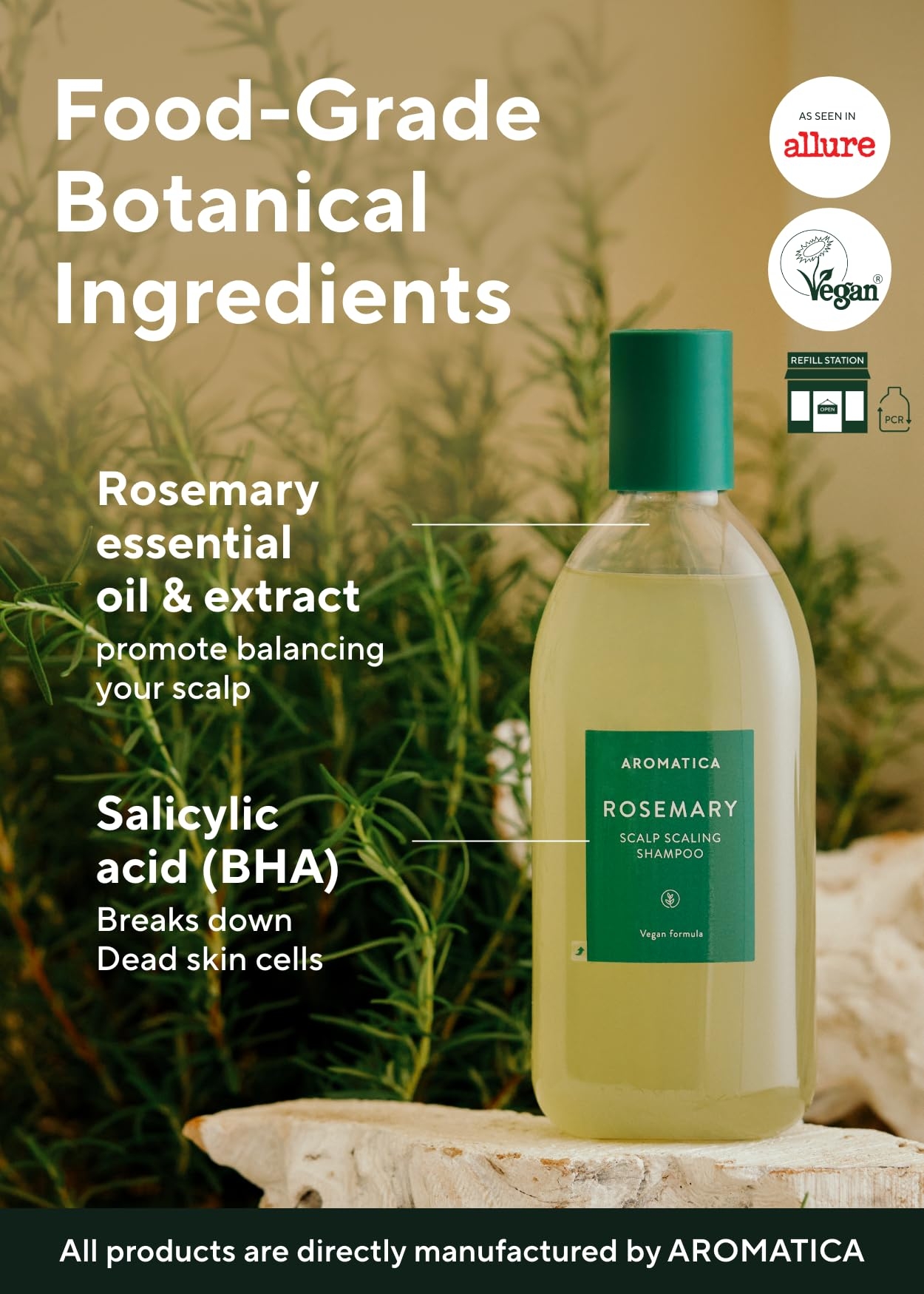 Aromatica Rosemary Scalp Scaling Shampoo 1000ml