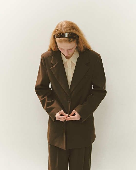 Classic Overfit Blazer [BROWN]