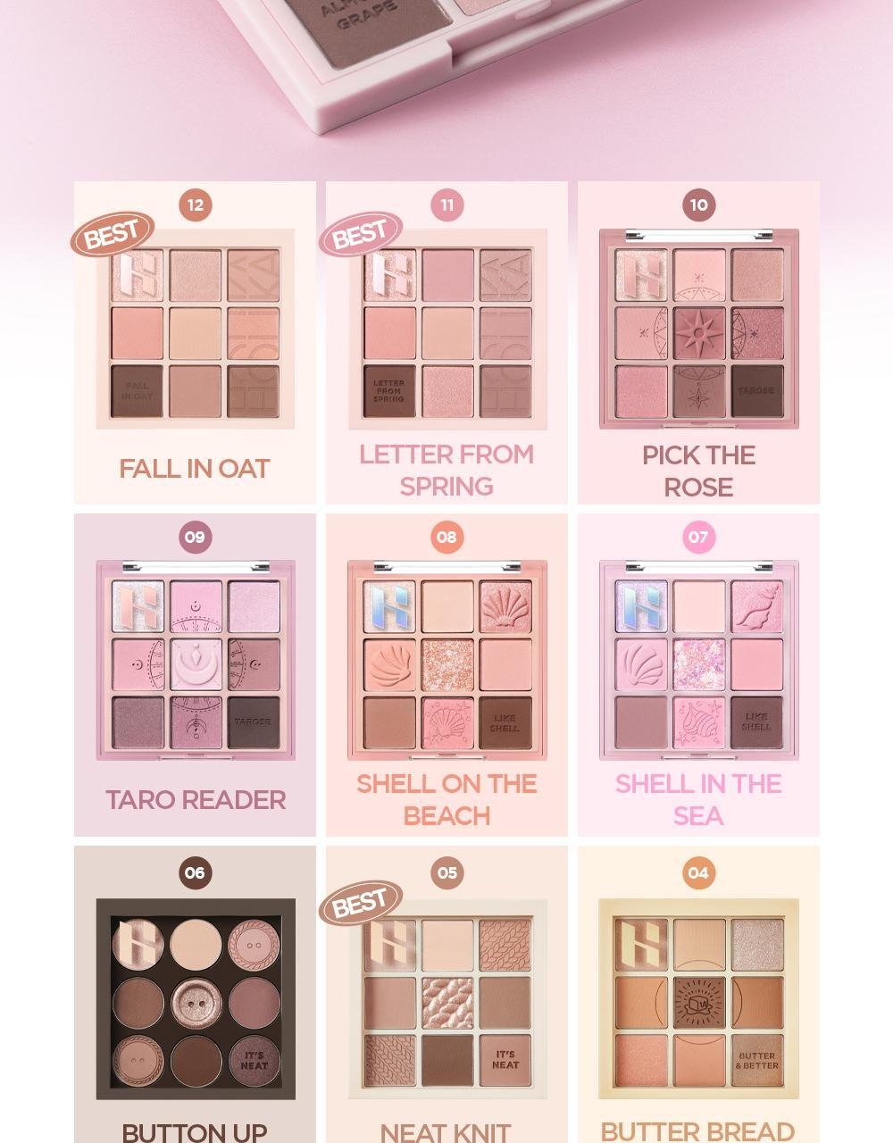 HOLIKA HOLIKA My Fave Mood Eye Palette 8g