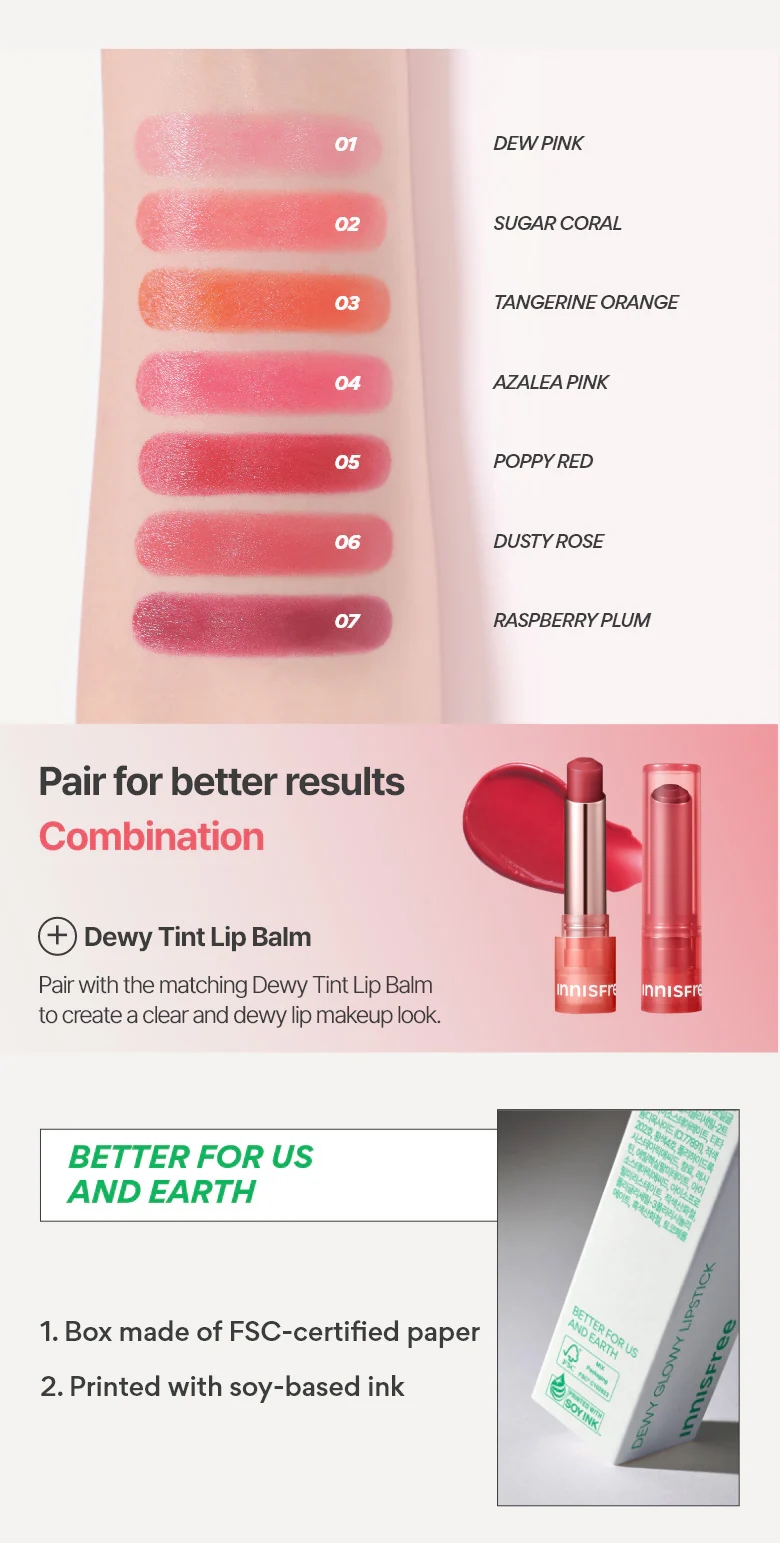 Innisfree Dewy Tint Lip Balm 3.2g-copy