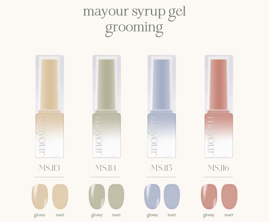Yogurt jam jam Syrup glitter gel nail 8 Colors Set-copy