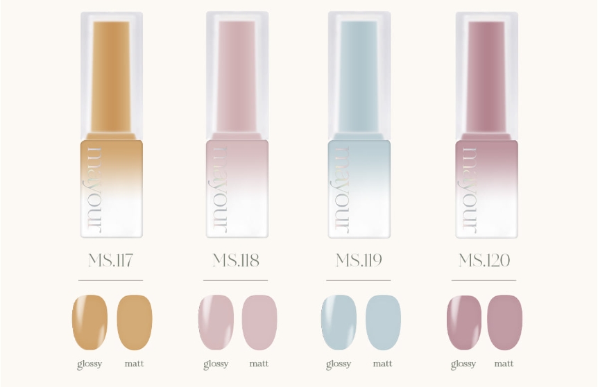 Yogurt jam jam Syrup glitter gel nail 8 Colors Set-copy