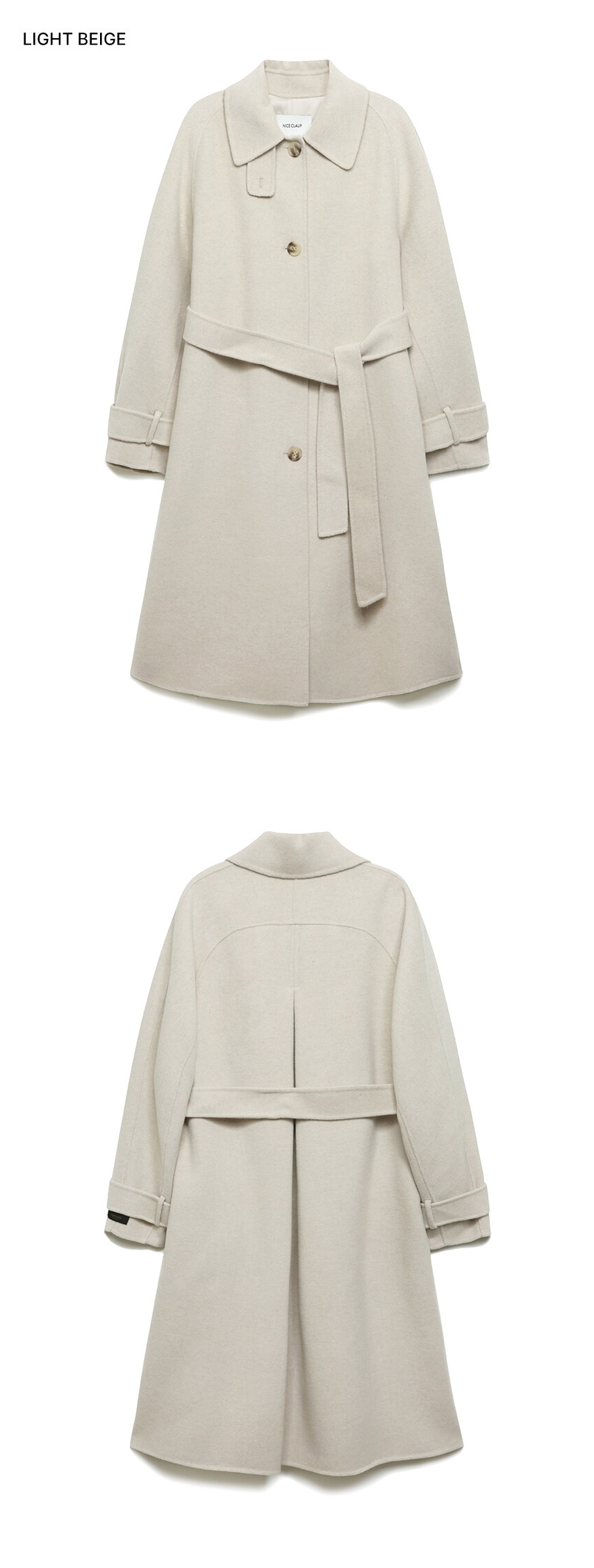NICE CLAUP Handmade Long Coat #size : 55-copy