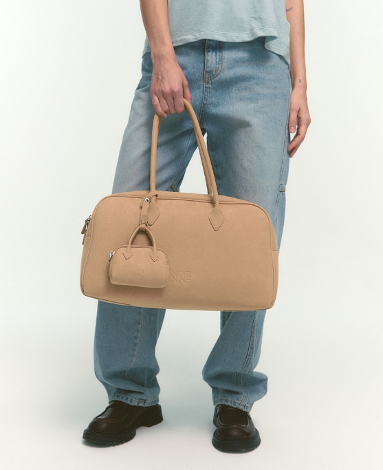 NOIRNINE Suede Hug Bag #BLACK-copy