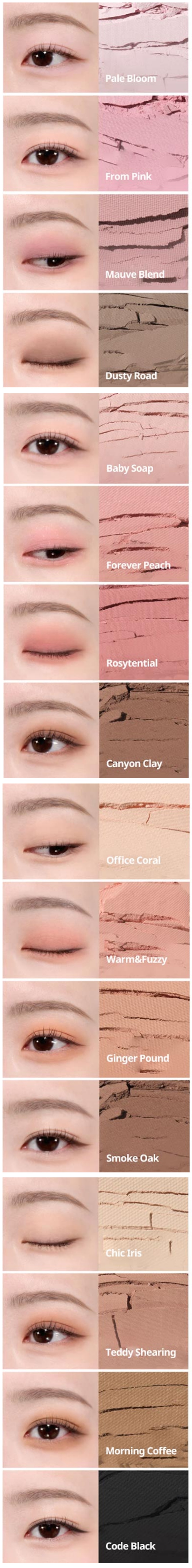 MISSHA Modern Shadow Matte 1.7g (16 Colors)